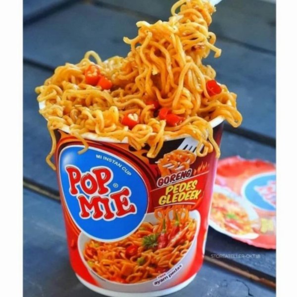 

Pop Mie Cup Pedas Gledek Indomie