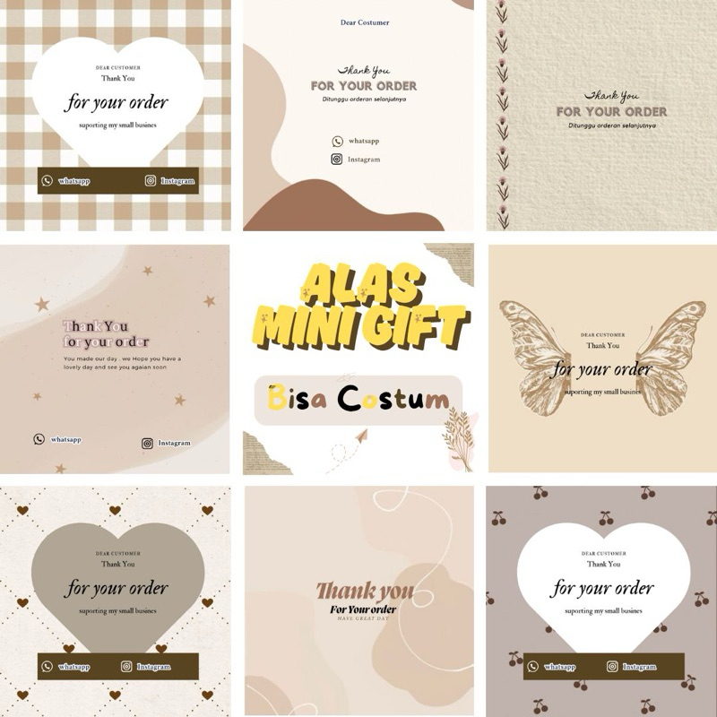 

ALAS MINI GIFT (BISA COSTUM)