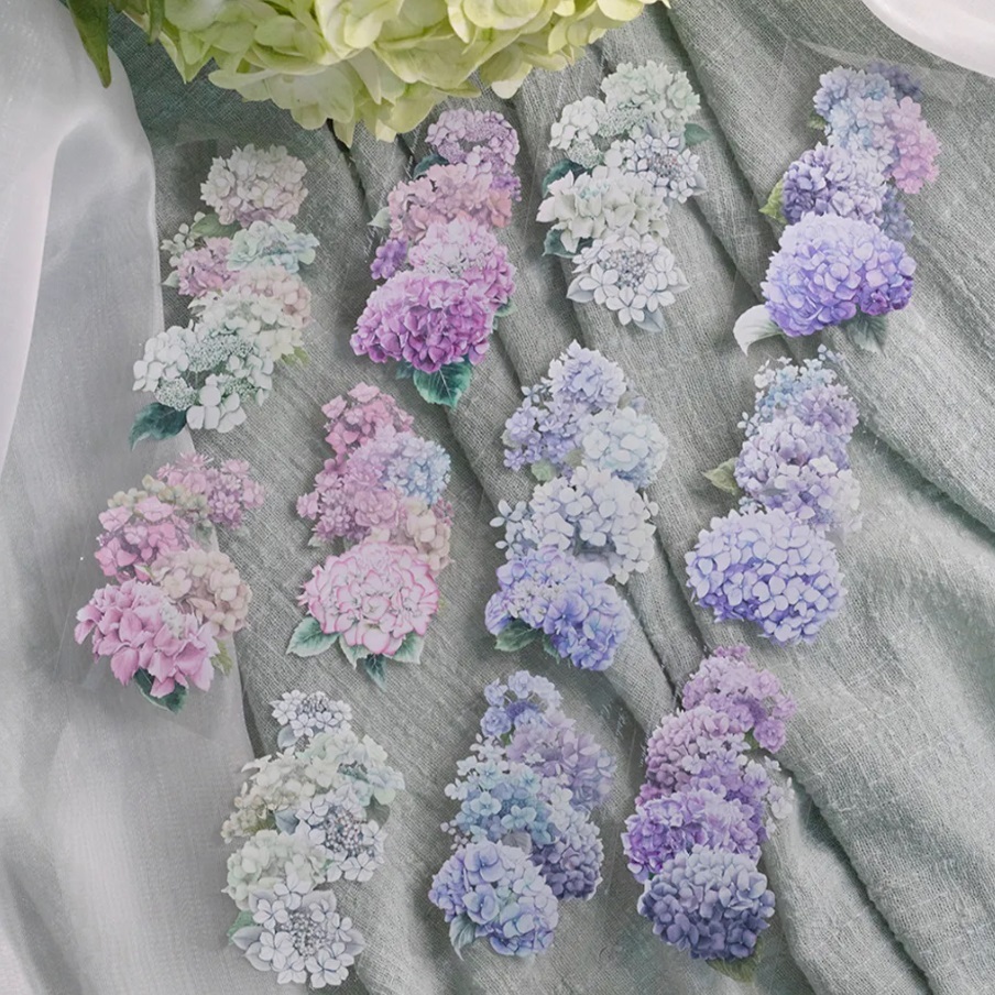 

[New] Loi Design Rain Color Hydrangea Pet Tape Sticker Sample