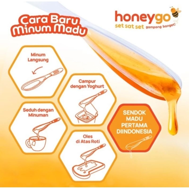

Honeygo madu sendok Honey Go madu 1 box isi 12 Pcs
