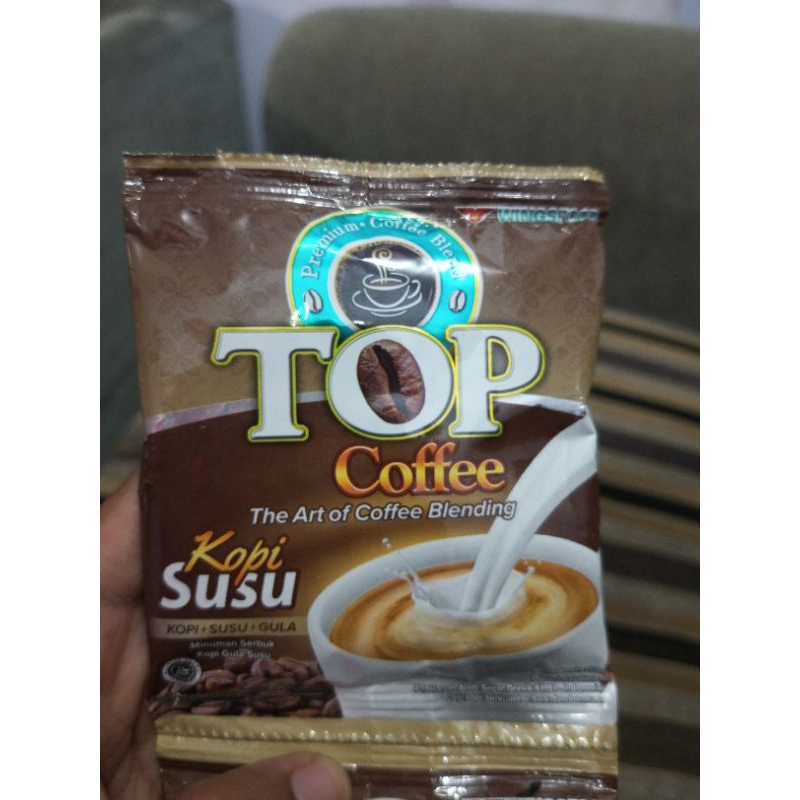 

TOP COFFEE renceng isi 12pcs|kopi susu top coffee| top kopi | kopi + gula+susu