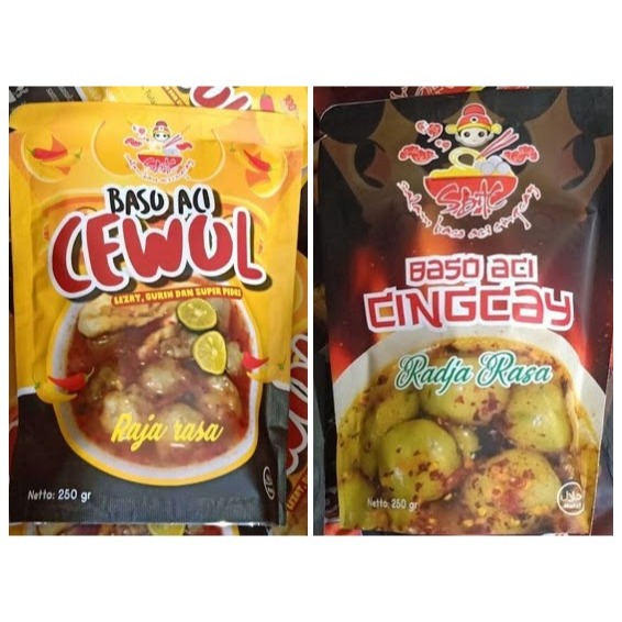 

AQILLA Cewul & Cingcay Baso Aci | Baso Aci Instan Pedas Gurih 200gr - 250gr