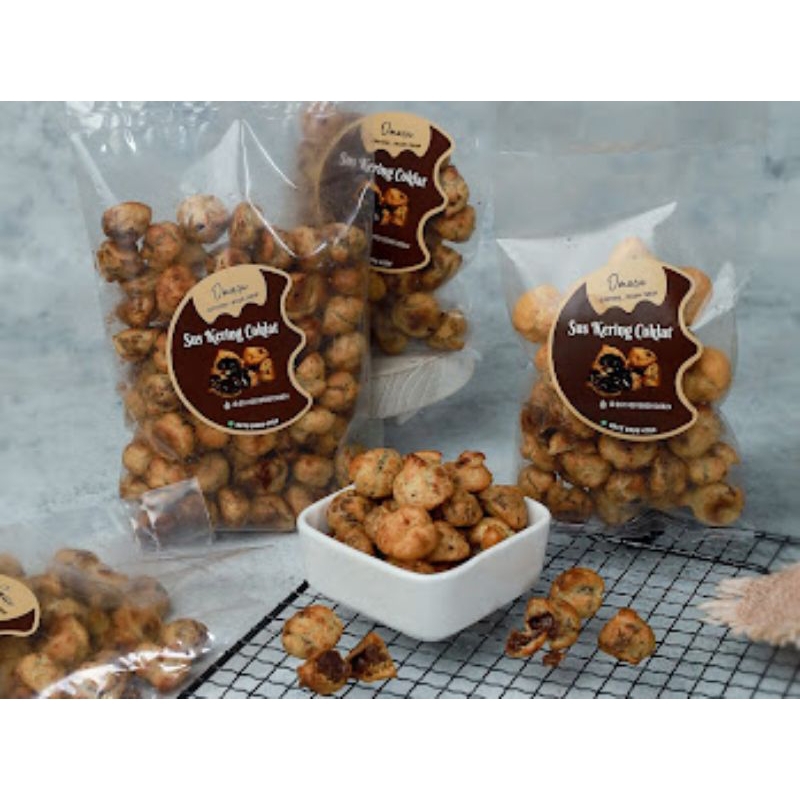 

Kue Snack Sus Soes Coklat Kering Renyah Halal 1Kg 500gr 250gr