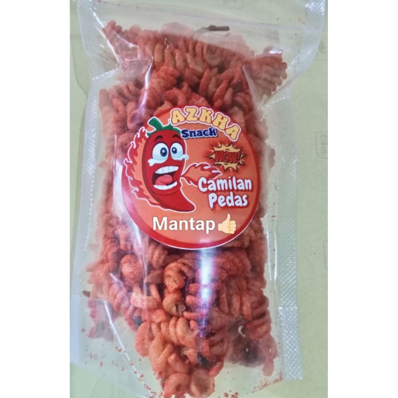 

Makaroni spiral pedas daun jeruk enak gurih renyah 100gr