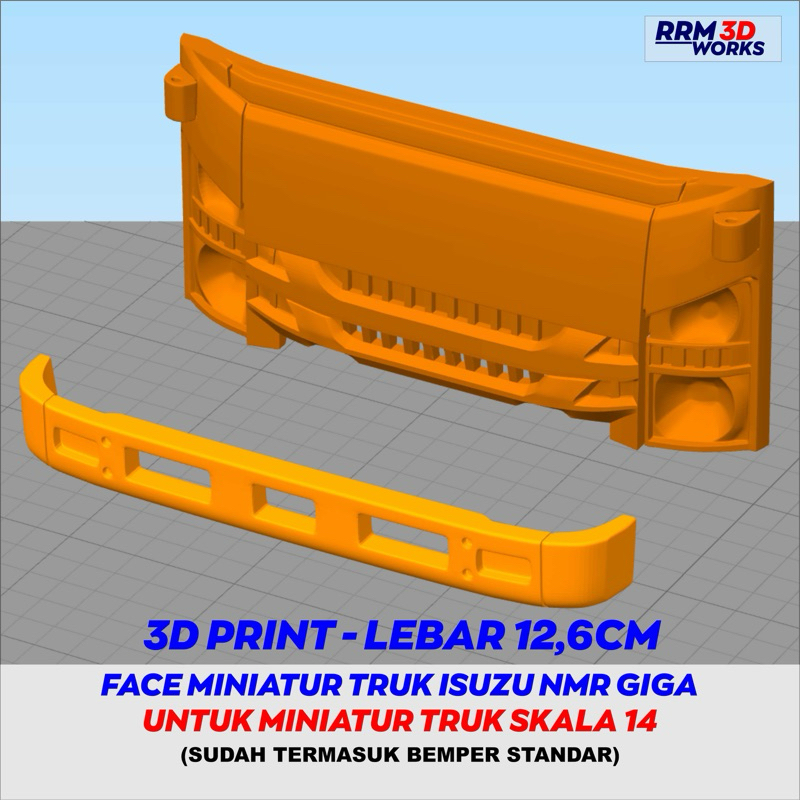 Face Miniatur Truk Isuzu NMR GIGA Skala 1:14