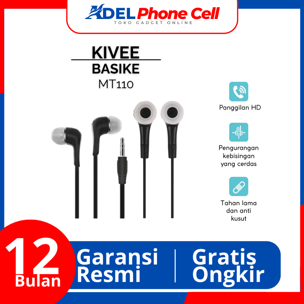 KIVEE BASIKE MT110 Headset Kabel Original