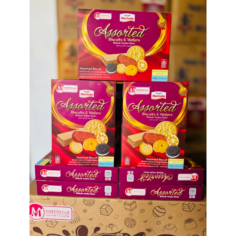 

Marindo Biskuit Assorted 100gr 1 Dus isi 24