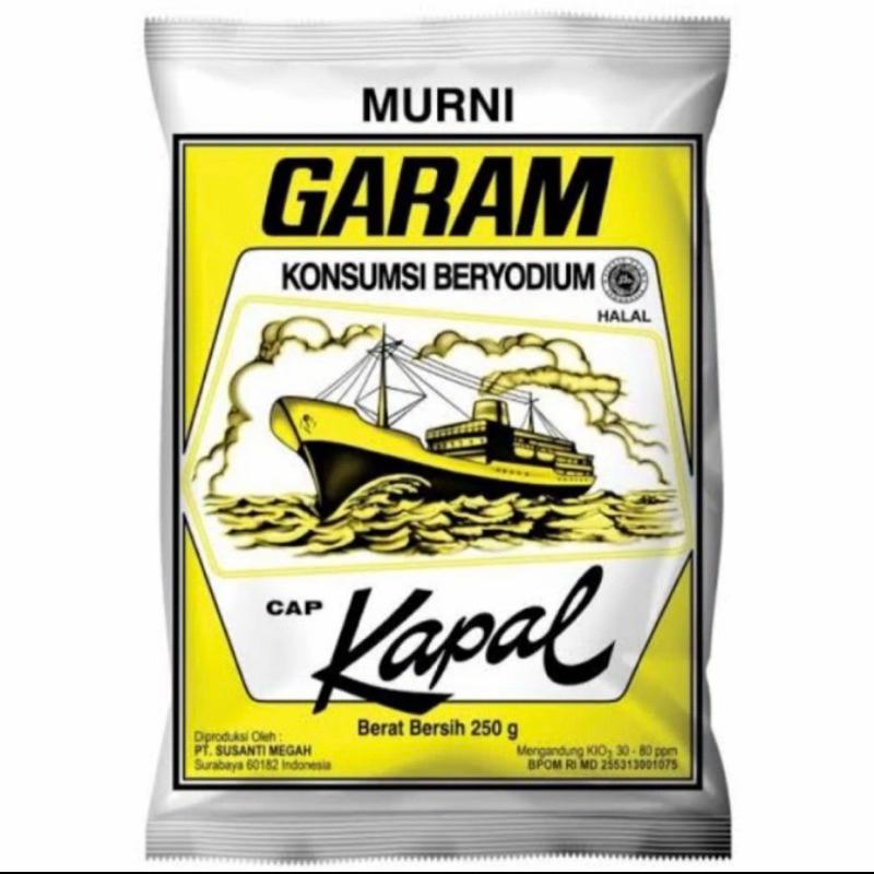 

Garam konsumsi beryodium Cap kapal 250gr
