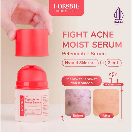 [NEW PACKAGING] Forebie Fight Acne Moist Serum 35ml  MOISTURIZER FOREBIE FIGHT ACNE SKIN MOIST SERUM