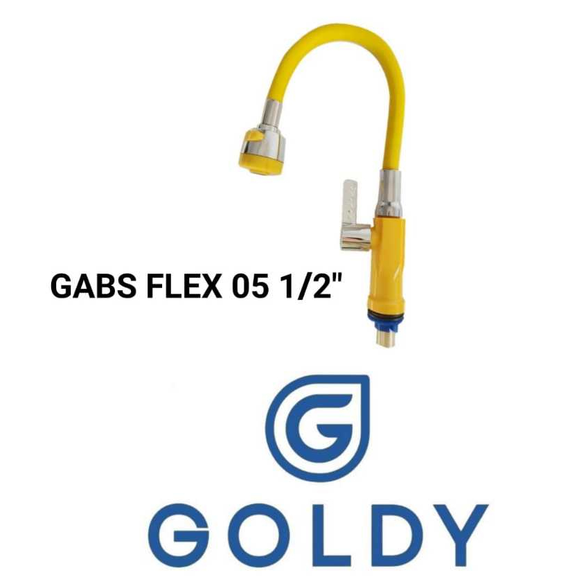 [ GOLDY ] Kran Wastafel / Kran Cuci Piring Lubang Bawah GABS FLEX 05 1/2"