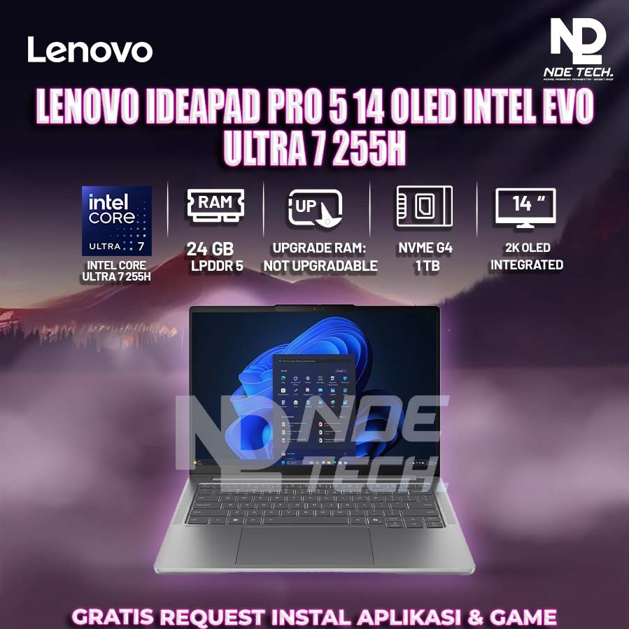 LENOVO IDEAPAD PRO 5 14 OLED INTEL EVO ULTRA 7 255H