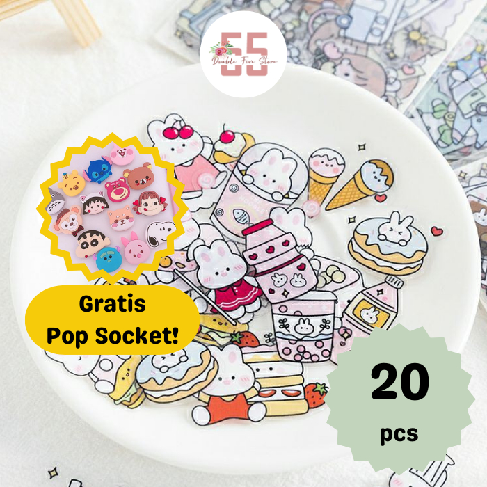 

Sticker Anti Air Aesthetic Dekorasi Tumbler Jurnal Scrapbook Motif Lucu - 102