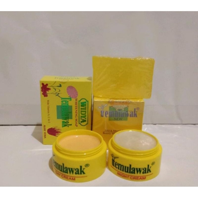 Cream temulawak siang malam+Sabun temulawak Widya