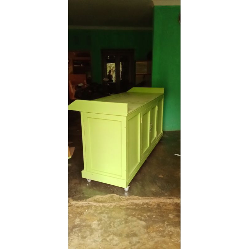 booth lipat portable/booth jualan/ booth minuman/ booth kayu bisa dilipat dan bongkar pasang