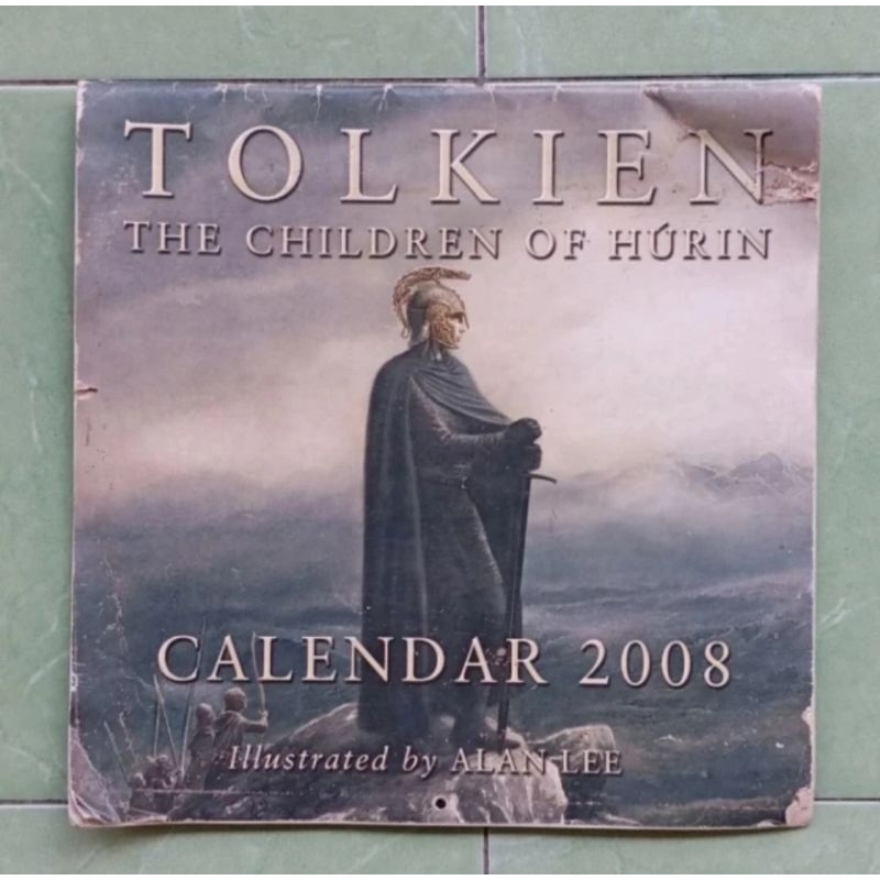 kalender tanggalan dinding TOLKIEN the children of hurin tahun 2008 jadul lawas lama