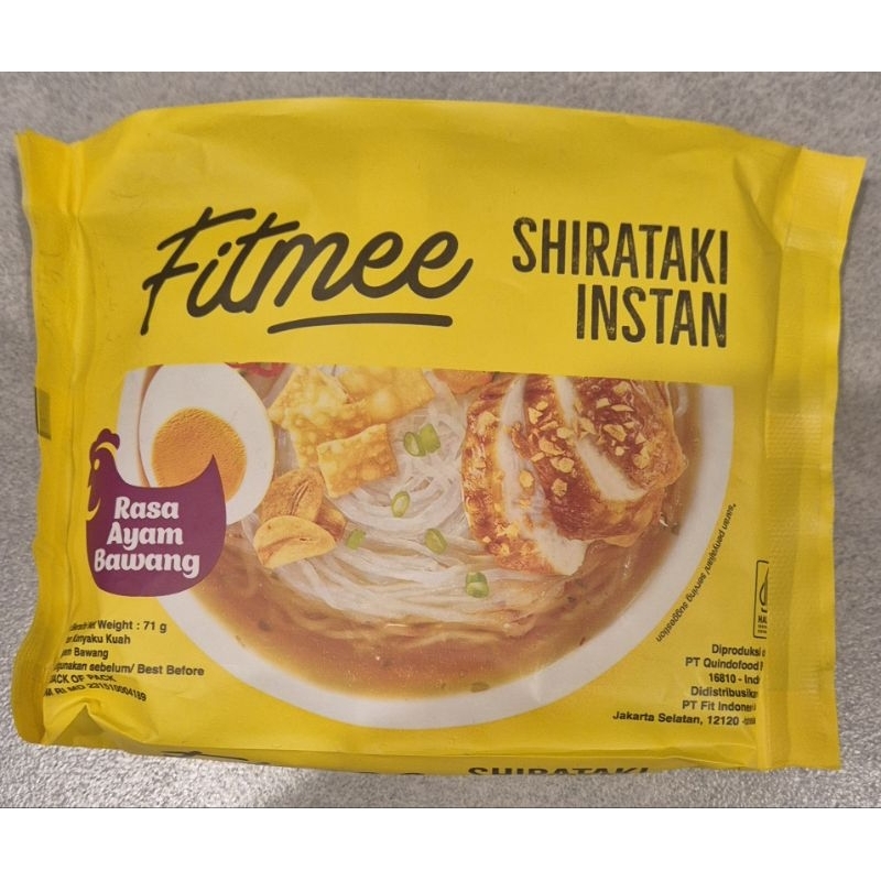 

Instant Shiratake Noodle With Chicken And Onion Flavor FITMEE Mie Shiratake Instant Rasa Ayam Bawang 92g - RM.