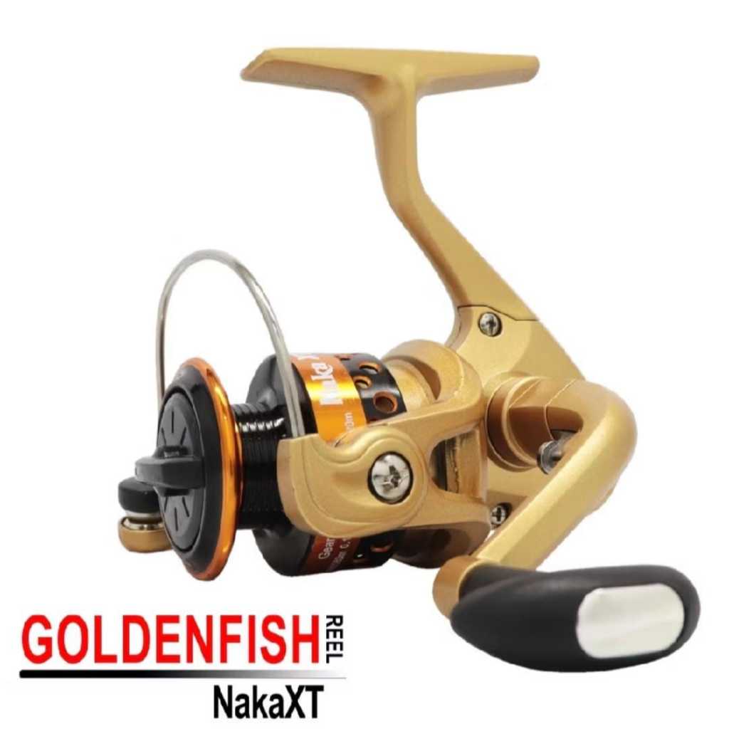 Reel Pancing Spinning Goldenfish Golden Fish Naka XT 1000 Spool Besi 3 Ball Bearing