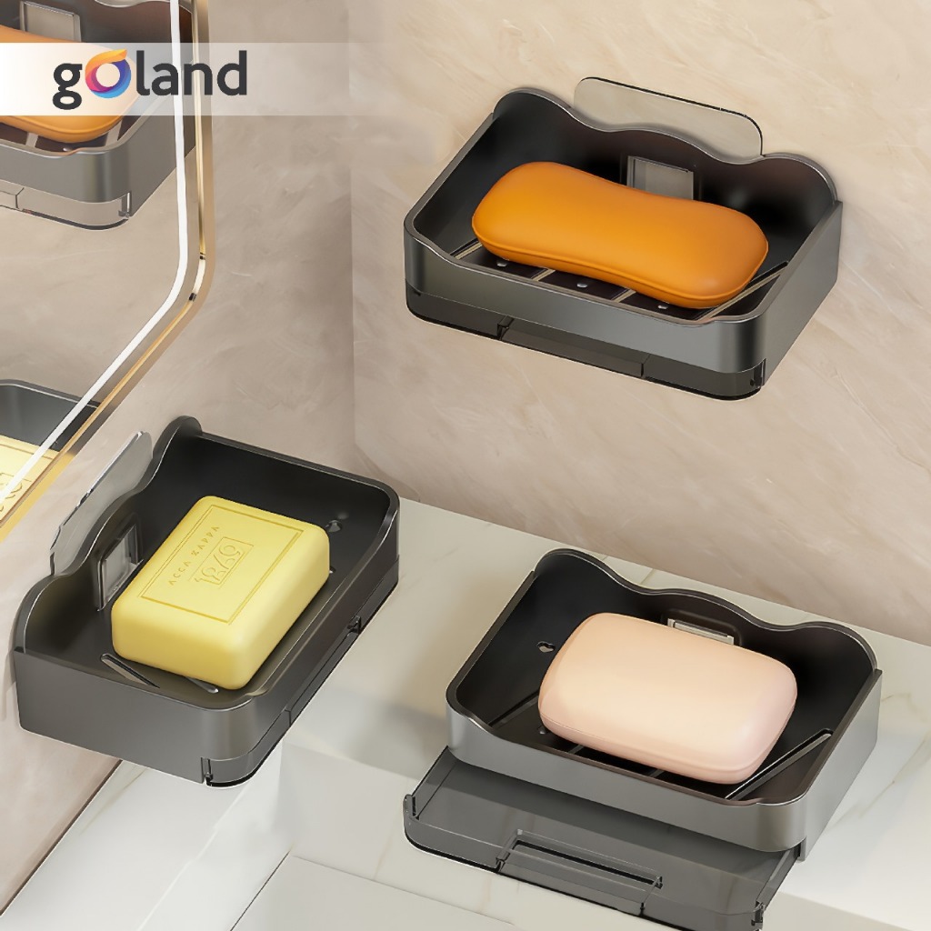 LYLANI_ GOLAND TEMPAT SABUN BATANG TEMPEL DINDING WADAH SABUN DINDING TEMPEL AESTHETIC