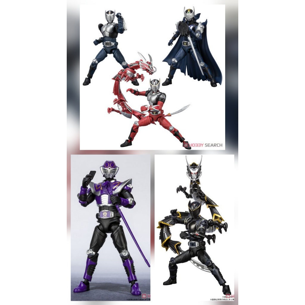 Shodo O X XX exceed kamen rider ryuki ryuga knight ouja blank dragreder dragblacker bandai