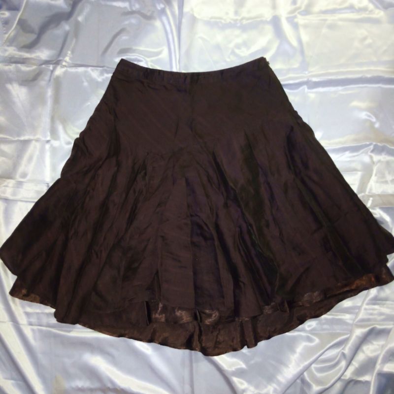 asymmetrical flare wispy skirt mori kei