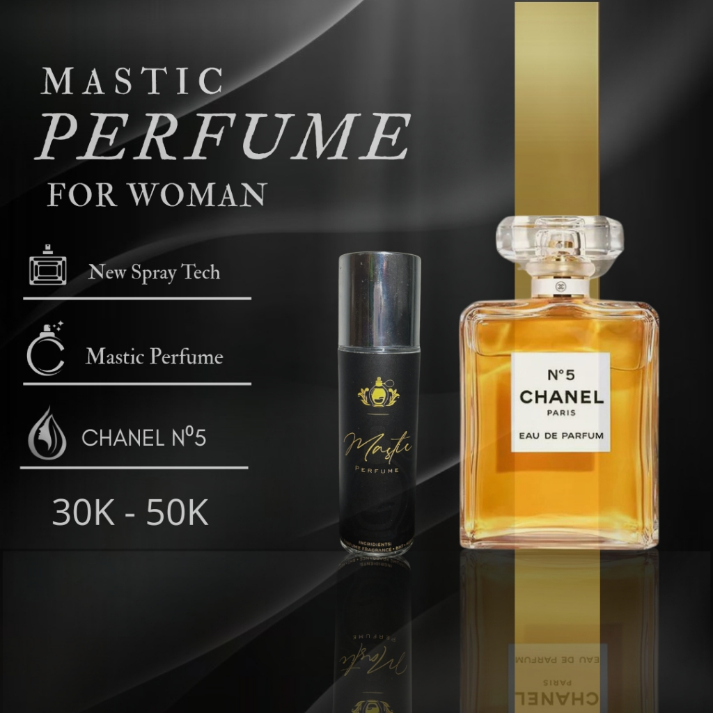 PARFUME WANITA TAHAN LAMA 24JAM PARFUM CHANEL NO.5 ORIGINAL NON ALKOHOL BY MASTIC PERFUME