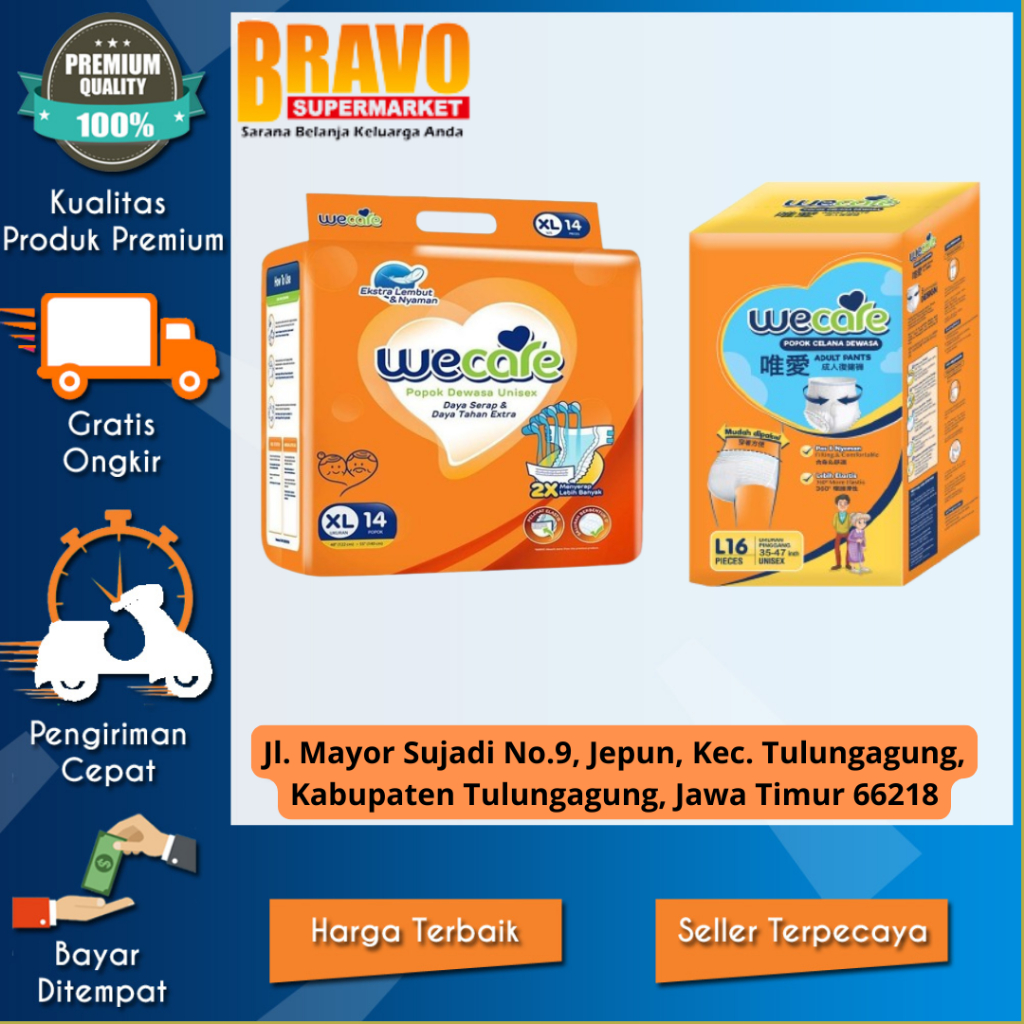 Bravo Supermarket Tulungagung - WECARE Popok Celana Dewasa