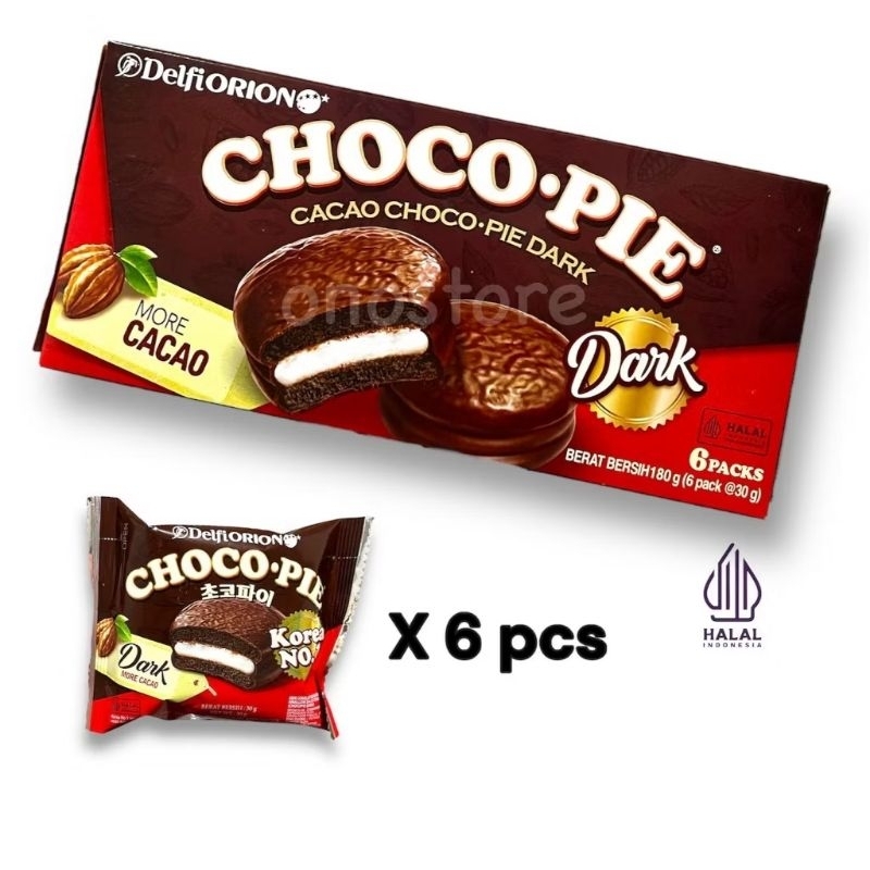 

Choco Pie Cacao Choco - Pie Dark isi 6 Pack