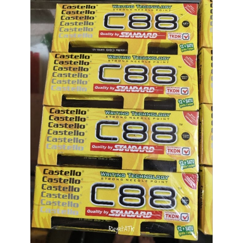 

pulpen standar C88 hitam (beli 12+1)