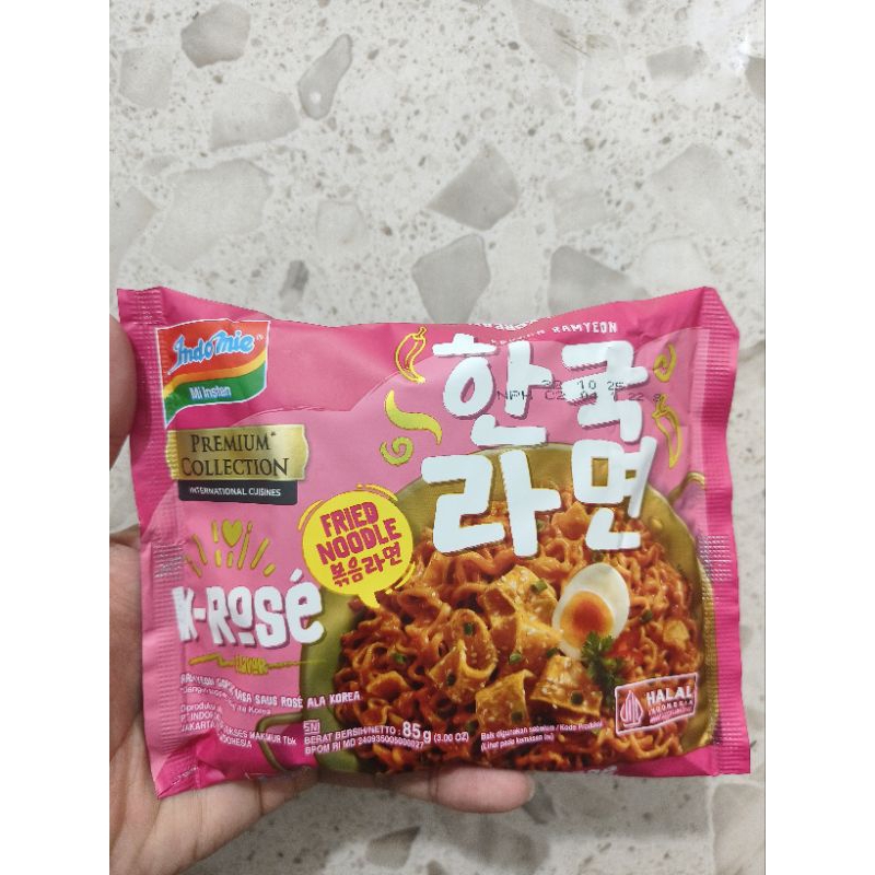 

Indomie Korean Ramyeon Goreng Rasa Saus Rose Kemasan 85 Gram