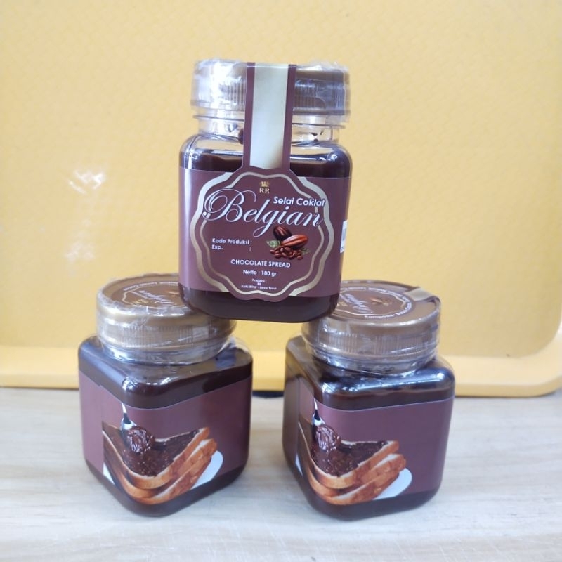 

Selai cokelat belgian Netto 180gram.
