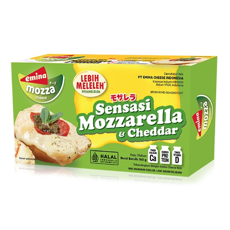 

Mozarella Cheese Emina / Keju Mozza Emina - 160 Gram