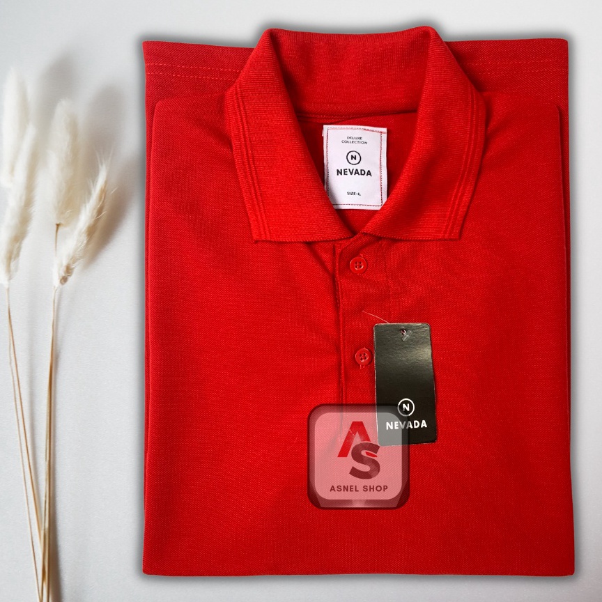 55TREN TERBARU Kaos Nevada Polos Berkerah Matching Pria Dewasa M L XL XXL Jumbo Big Size  Polo Shirt