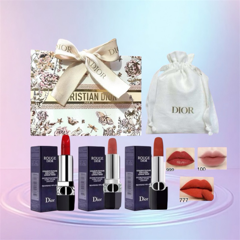 Dior Rouge Giftset isi 3 item + Serut Mini & Paperbag