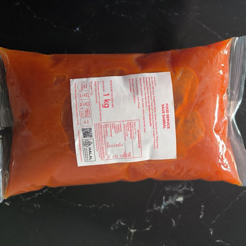 

saus sambal 1 kg delmonte kemasan 1kg