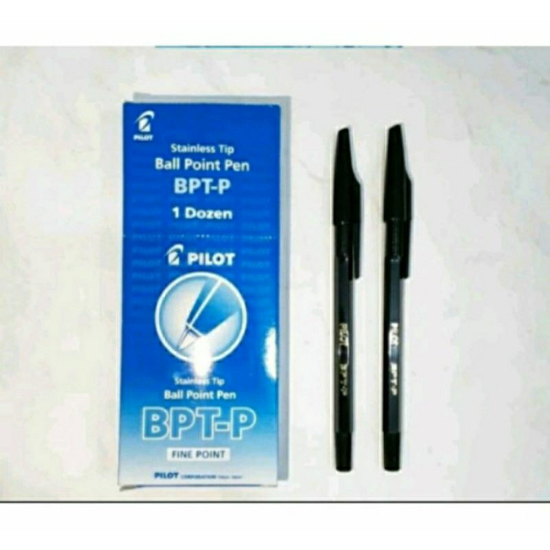 

Pena Pilot BallPoint BPT-T 0.7mm/Pulpen Pilot Fine Ponit (isi 1 lusin : 12 pcs) Original Hitam Biru Merah