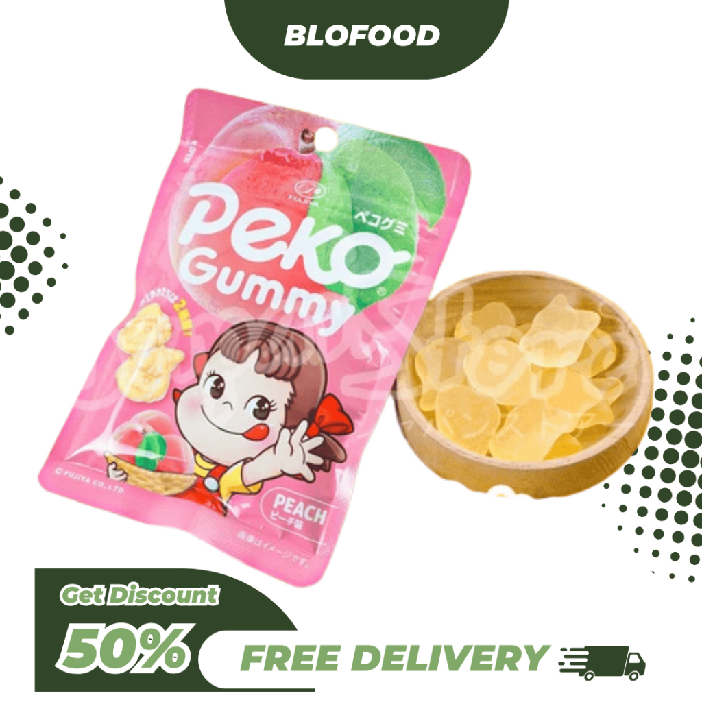 BF.ID Fujiya Peko Peach Gummy Candy / Peko Gummy Peach