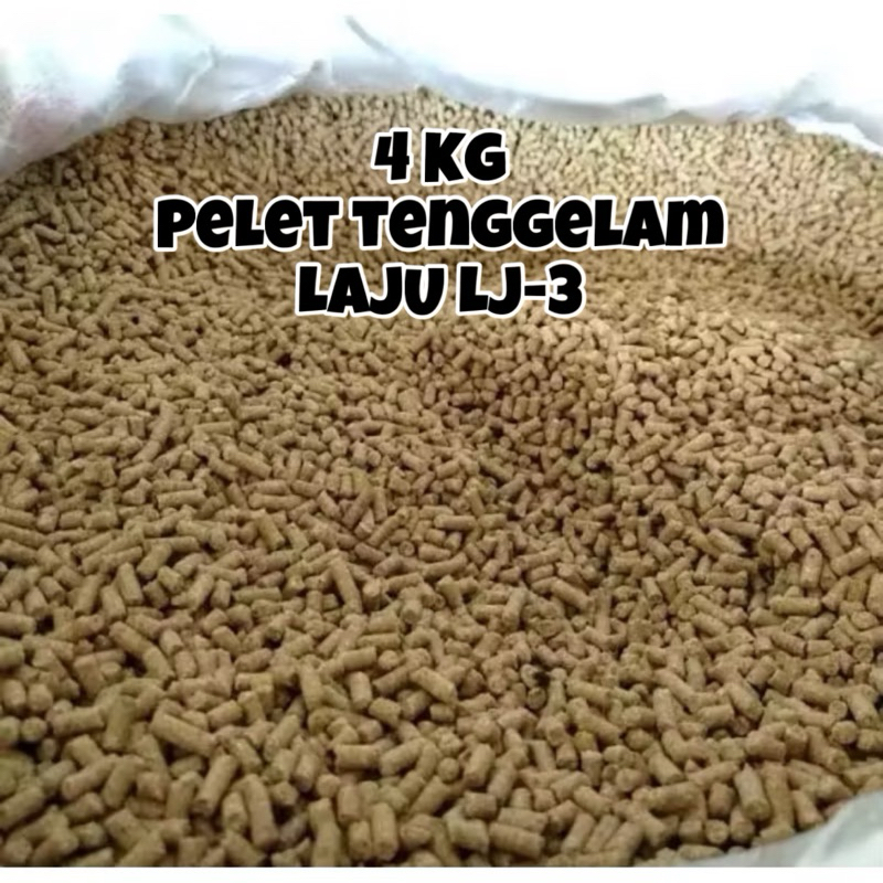 PELET IKAN TENGGELAM 4KG PAKAN IKAN AIR TAWAR - UDANG HIAS LOBSTER