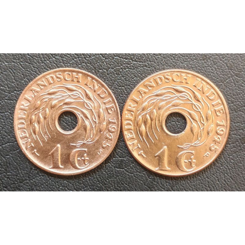 Koin Kuno Nederlands Indie Tahun 1945