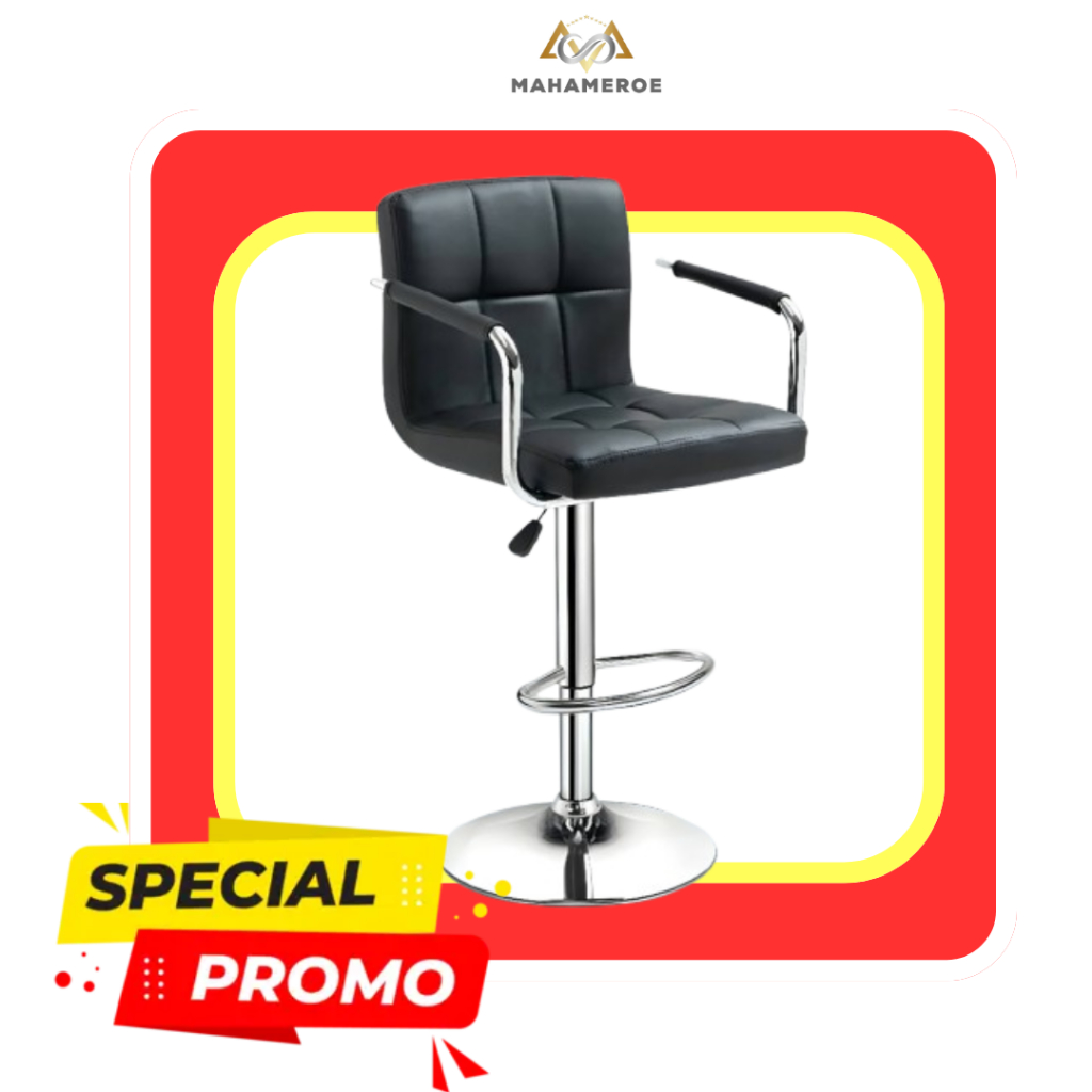 Kursi Bar Hidrolik Kursi Cafe Minimalis Kursi Kantor Putar Busa Tebal Premium