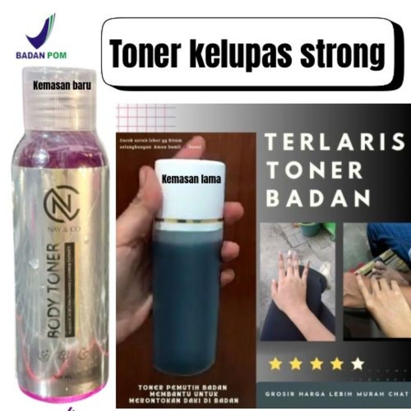 TONER BADAN WHITENING BPOM TONER KELUPAS DOSTING / TONER PERONTOK DAKI