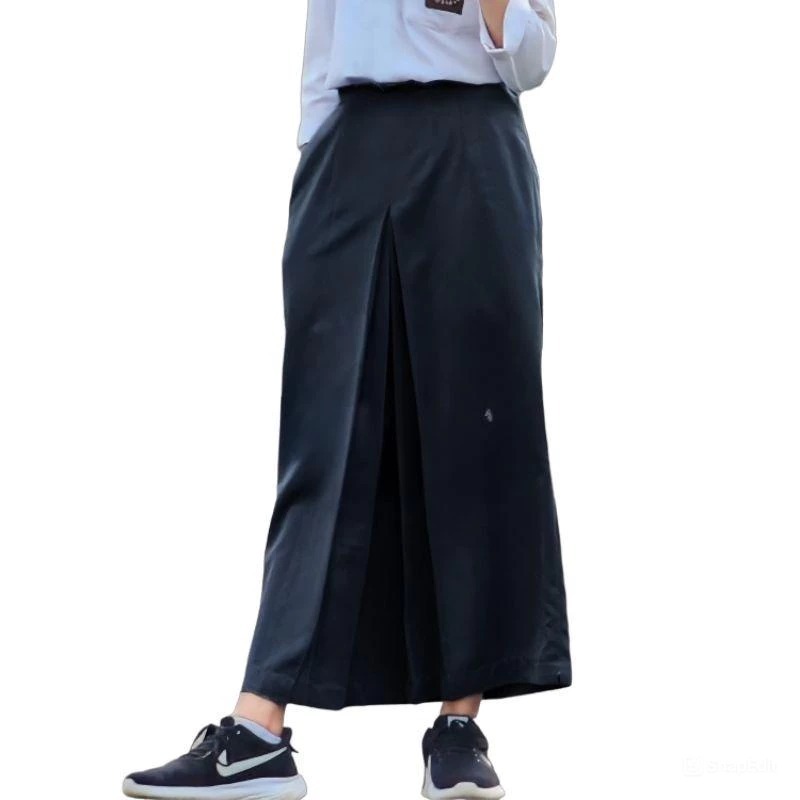 ROK PANJANG HITAM POLOS MODEL SPAN 1 NEW TERKINI SERAGAM SEKOLAH SMP ANAK PEREMPUAAN TERLARIS