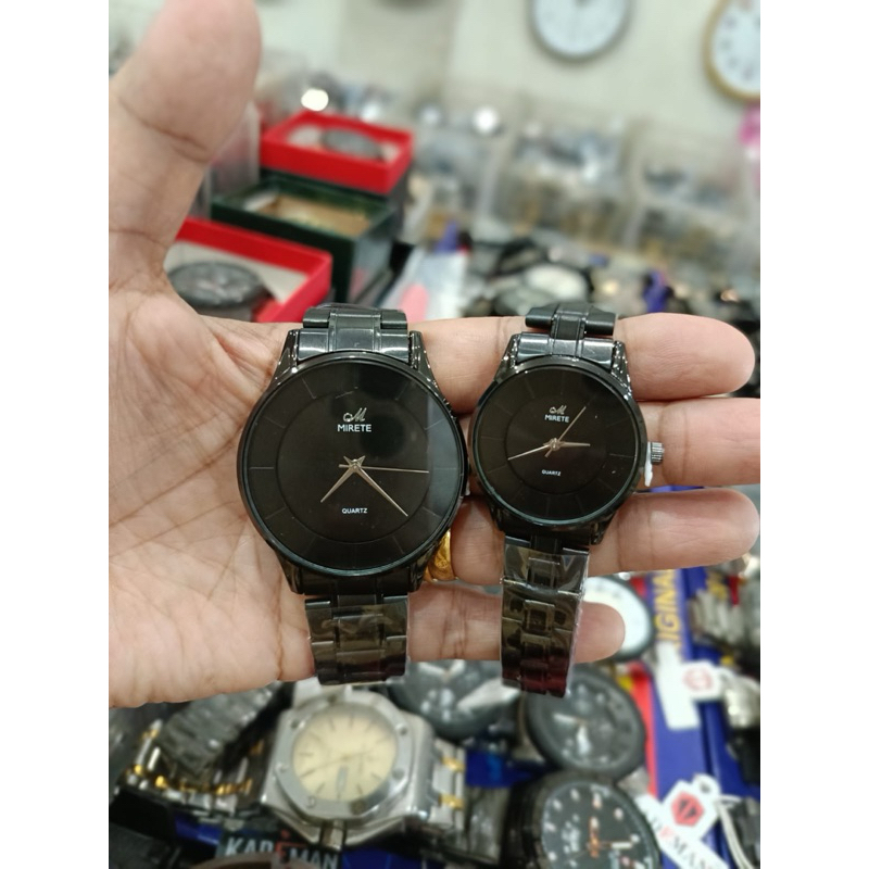 Jam Tangan Mirate Couple Wanita Dan Pria Original Tahan Air Analog Realpict