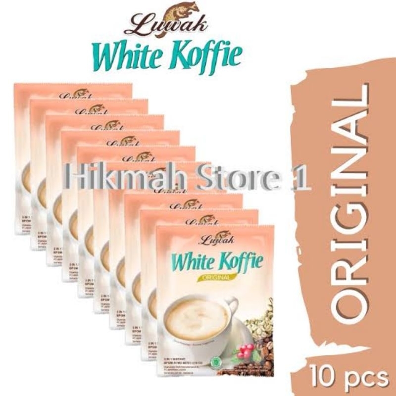 

KOPI LUWAK WHITE KOFFIE / WHITE COFFE ORIGINAL 20g x 10 ( 10 pcs )