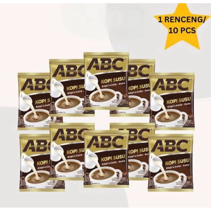 

Kopi ABC Susu 1 Renceng 10pcs