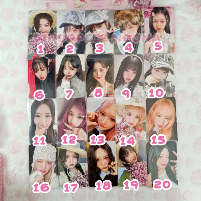 Photocard Official wonyoung rei leeseo liz yujin gaeul IVE (Baca Desk)