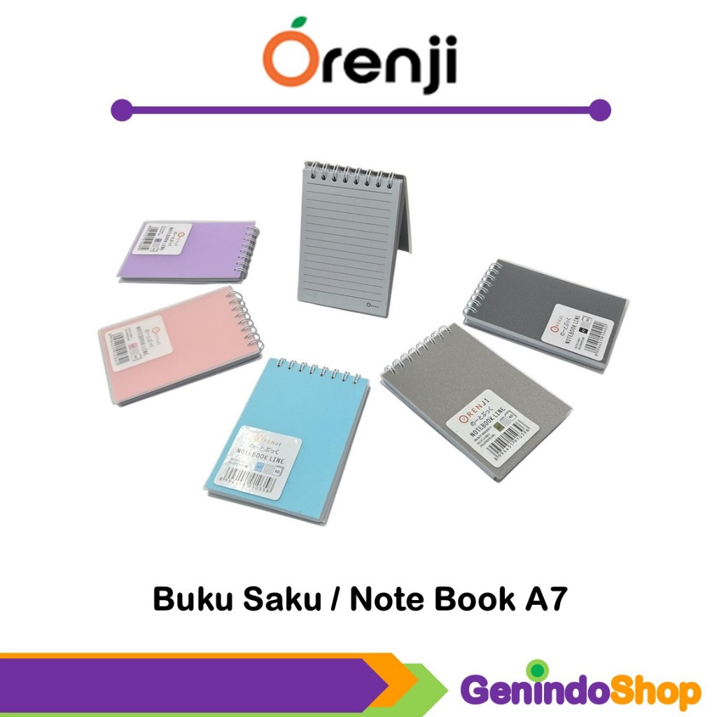 

Buku Saku / Notebook Pastel A7 Orenji