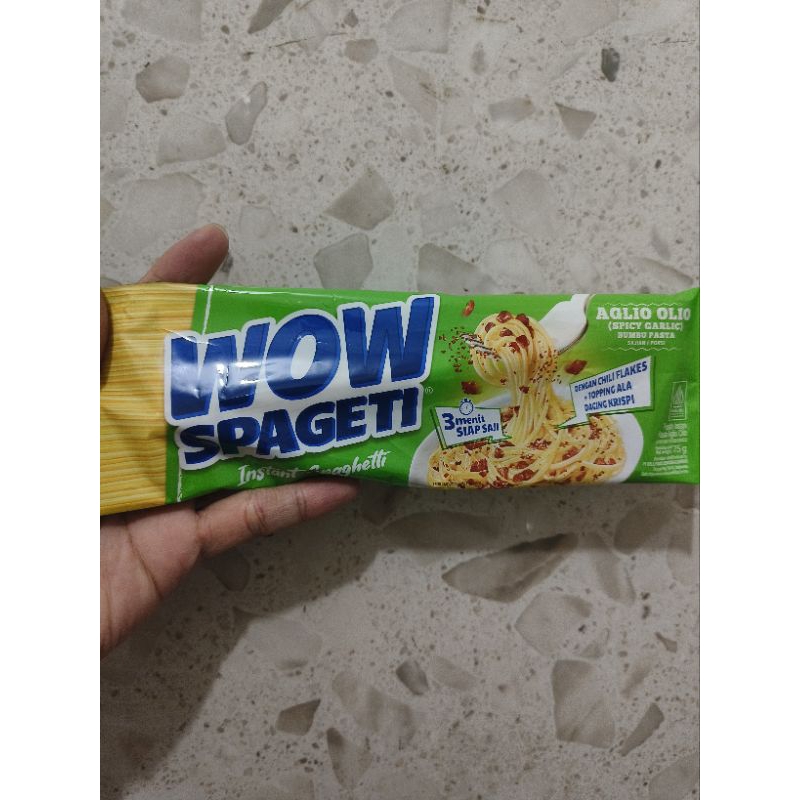 

Wow Spageti Aglio Olio Kemasan 75 Gram