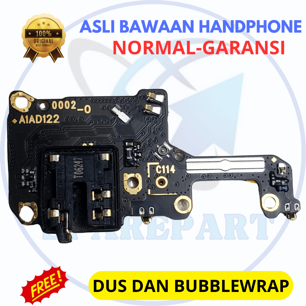 Konektor headset hp Oppo Reno 4 Pro 4G - asli original copotan cabutan bawaan