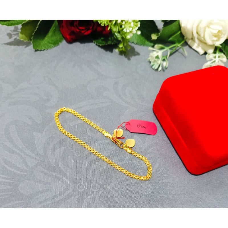 gelang dobel Nori warna gold