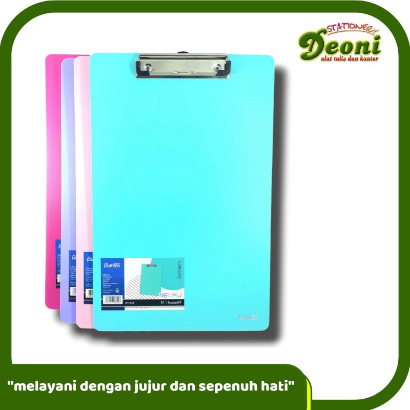 

BANTEX Clipboard / Papan Jalan F4 Neomu Pastel BF7504/R0182